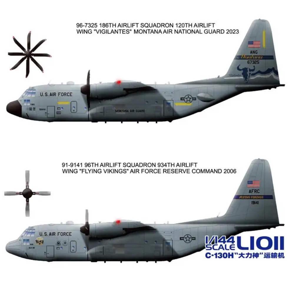 Model Kit Academy - Monteer L1011 1:144 C-130H Proportionele Great