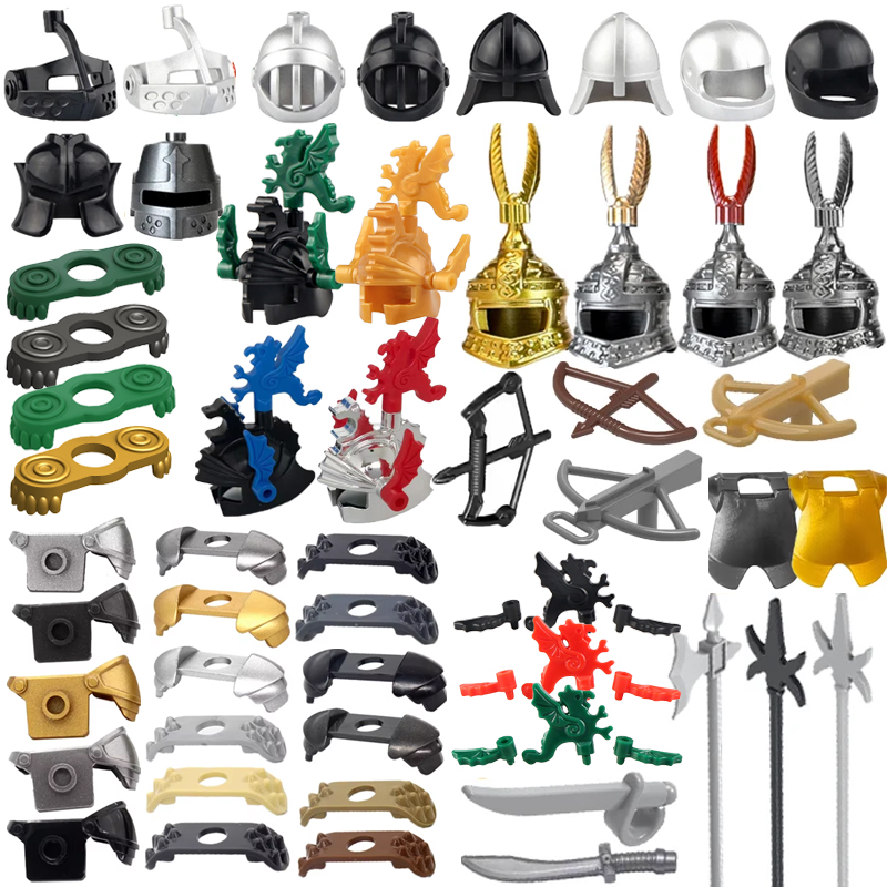 Model Kit Gunpla - Middeleeuws kasteel Militaire ridder Bouwsteen Soldaat