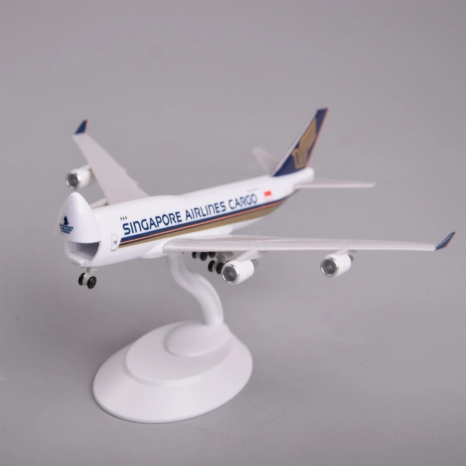 Model Kit Singapore - 20cm plastic modelvliegtuig B747-400 Singapore Cargo