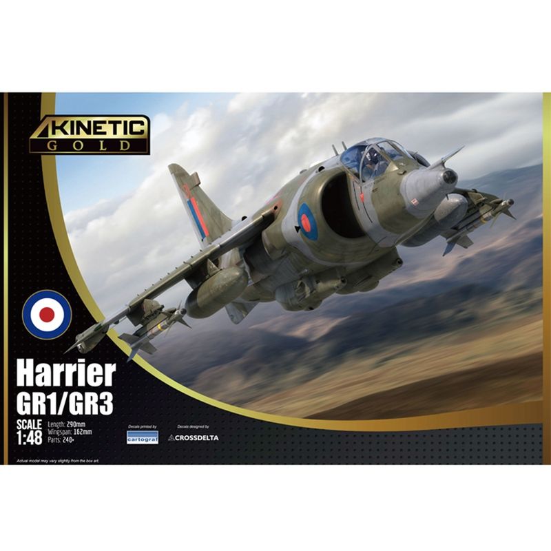 Model Kit Revell - Kinetische K48060 1/48 Harrier GR1/GR3 2in1