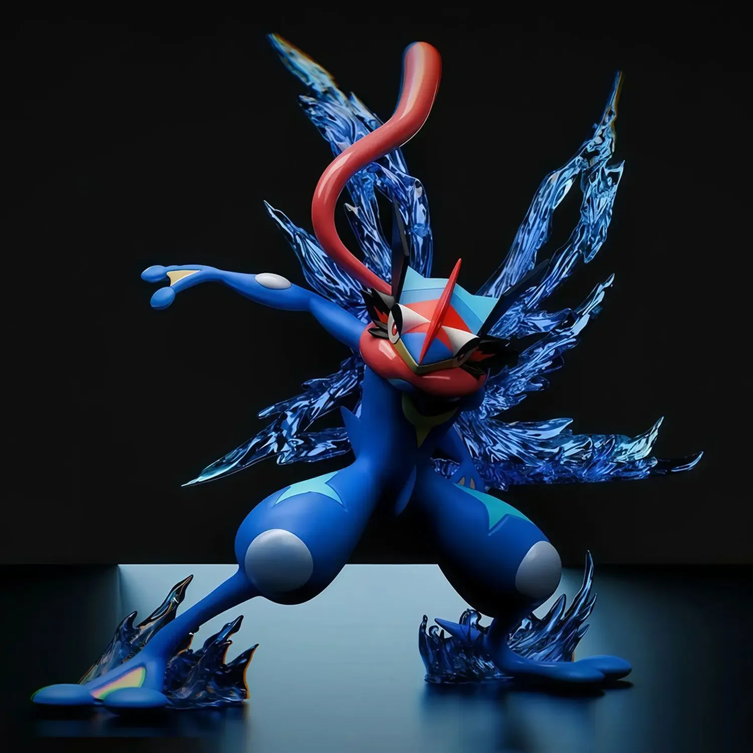 Model Kit Rayquaza - 9Cm Pokemon Greninja Figuur Battle Ash