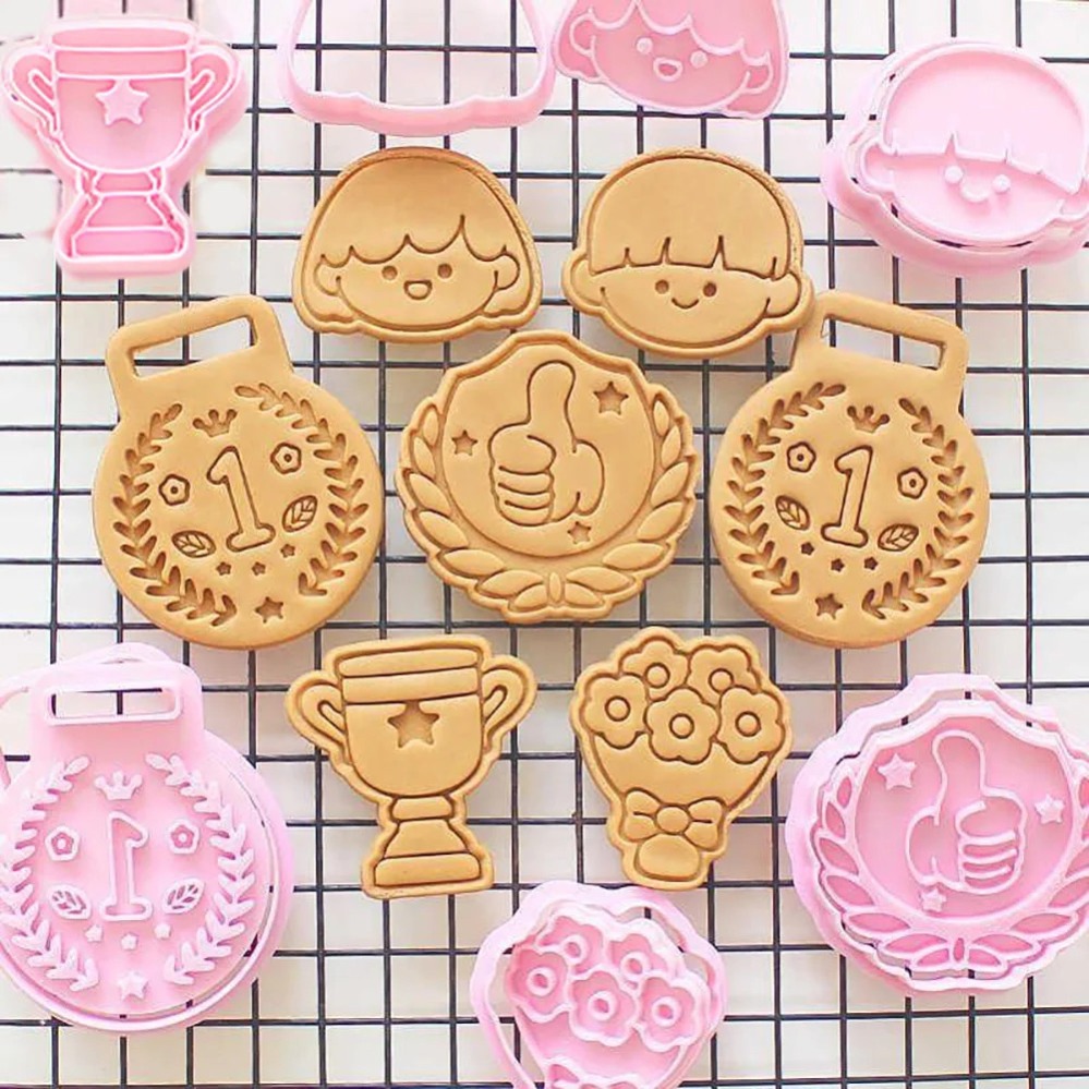 Model Kit For Beginners - Medailles Trofeeën Koekjesvormpjes Cartoon Cake Biscuitvorm