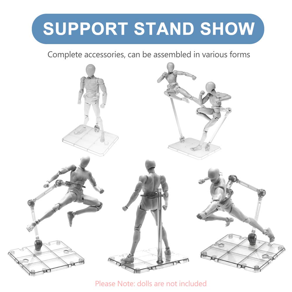 Clear Action Figure Stand, Mon - Model Kit Jms recensie en prijs
