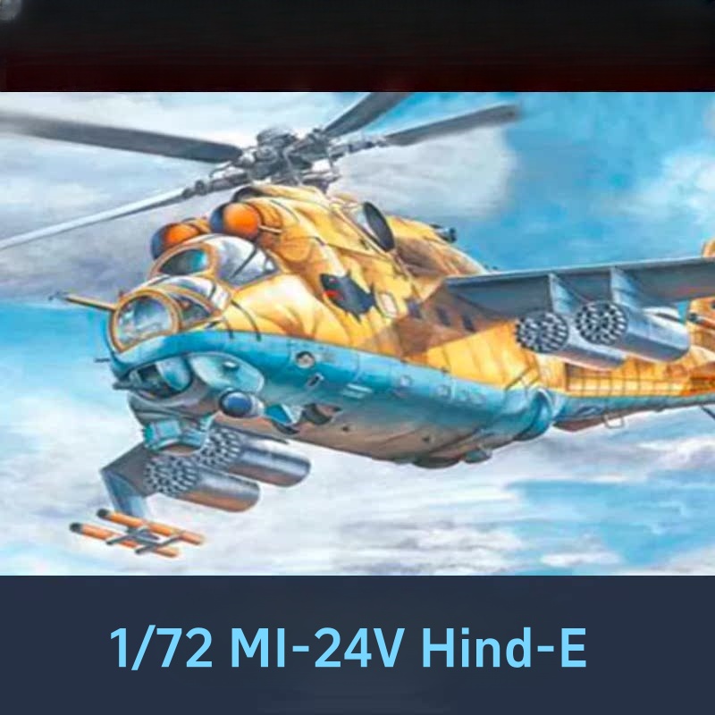 TRUMPETER 1/72 MI-24V Hind-E h - Model Kit Academy recensie en prijs