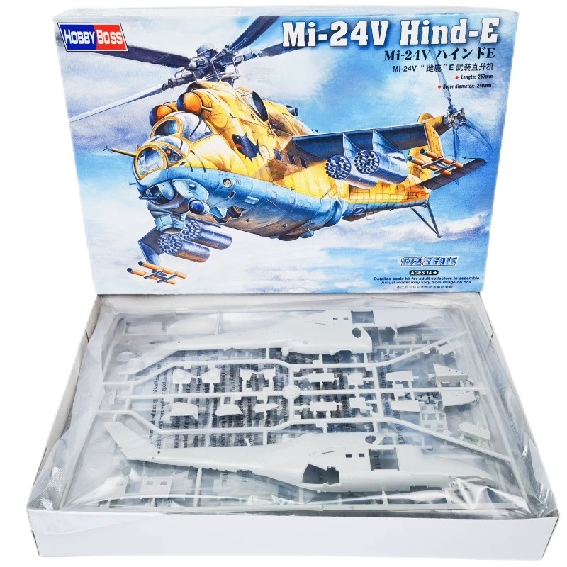 TRUMPETER 1/72 MI-24V Hind-E h - Model Kit Academy recensie en prijs
